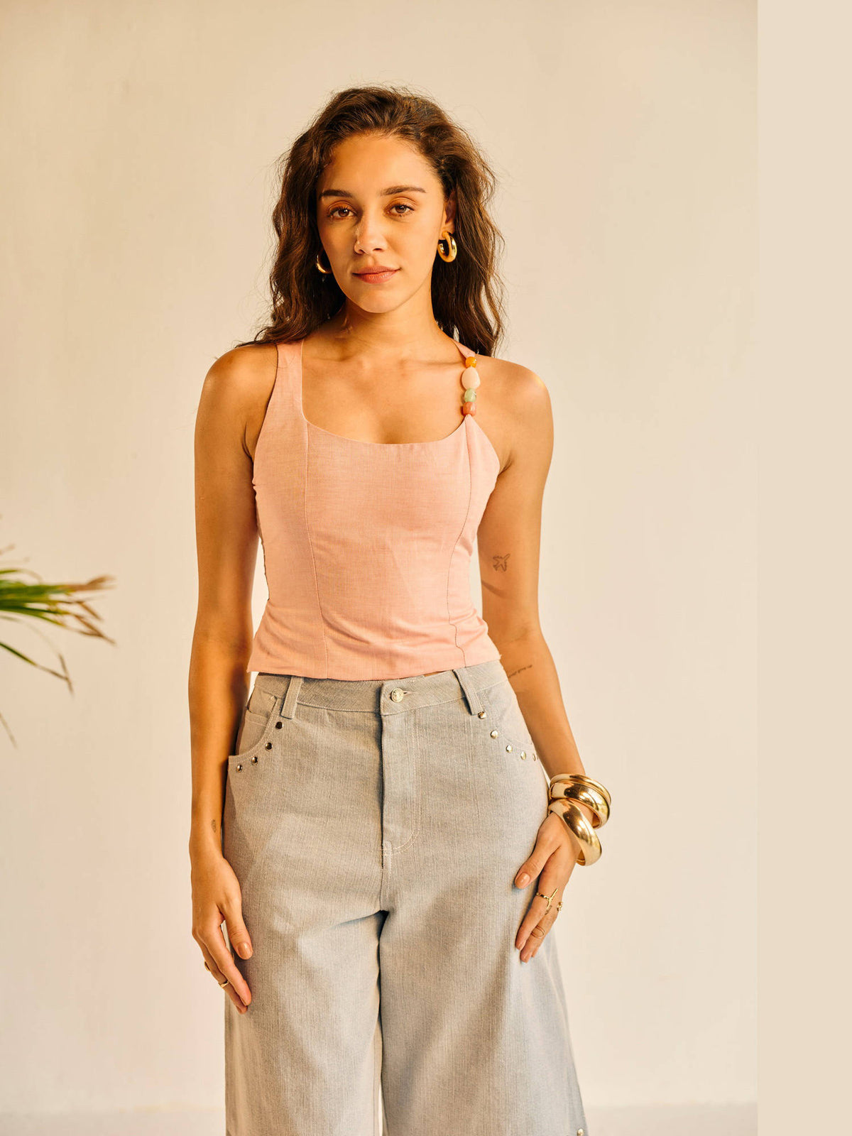 Womens Aamras One-Shoulder Embellished Top | TT90 - view 24