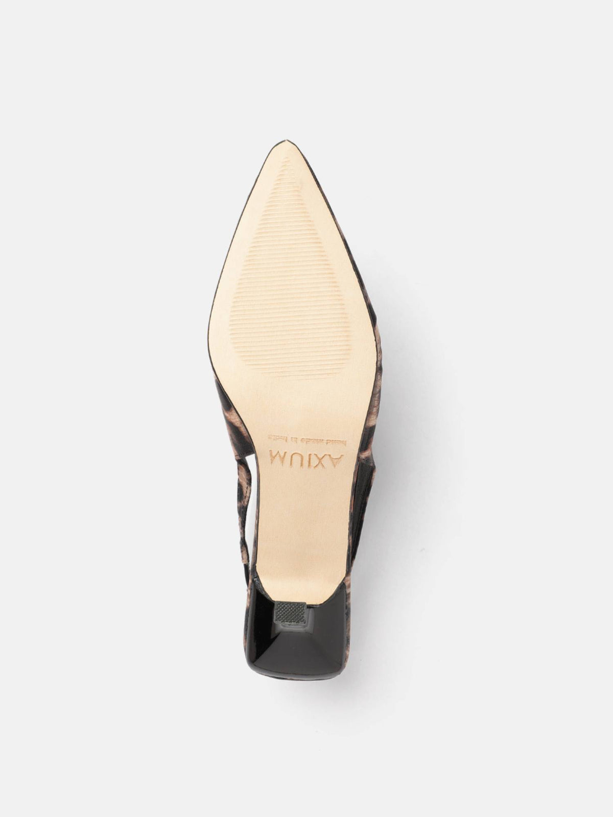 Women's Black Animal Print Slim Heels | H78 - view 4