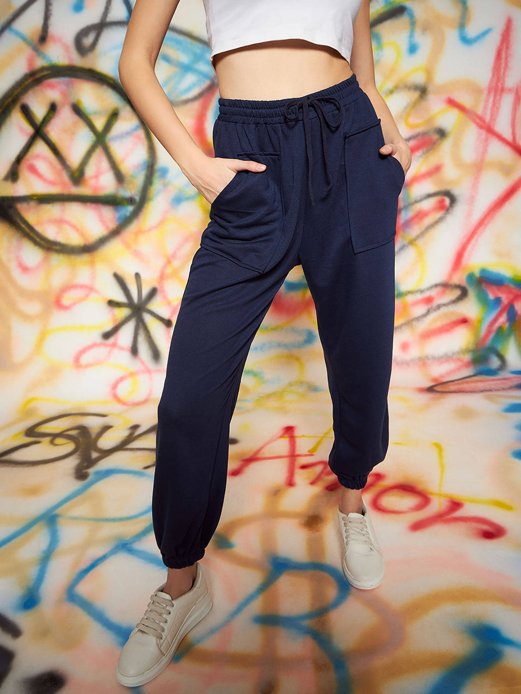 Black Loose Fit Joggers | WJ89 - view 23