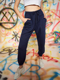 Black Loose Fit Joggers | WJ89 - view 23