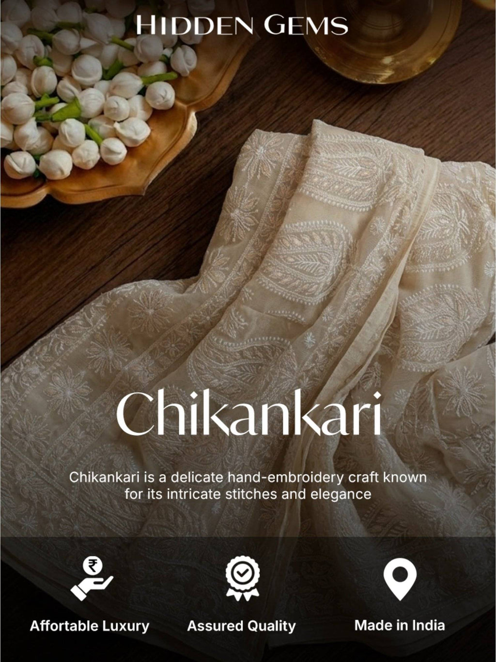 Chikankari Woven Printed Long Kurta | FY93 - view 35
