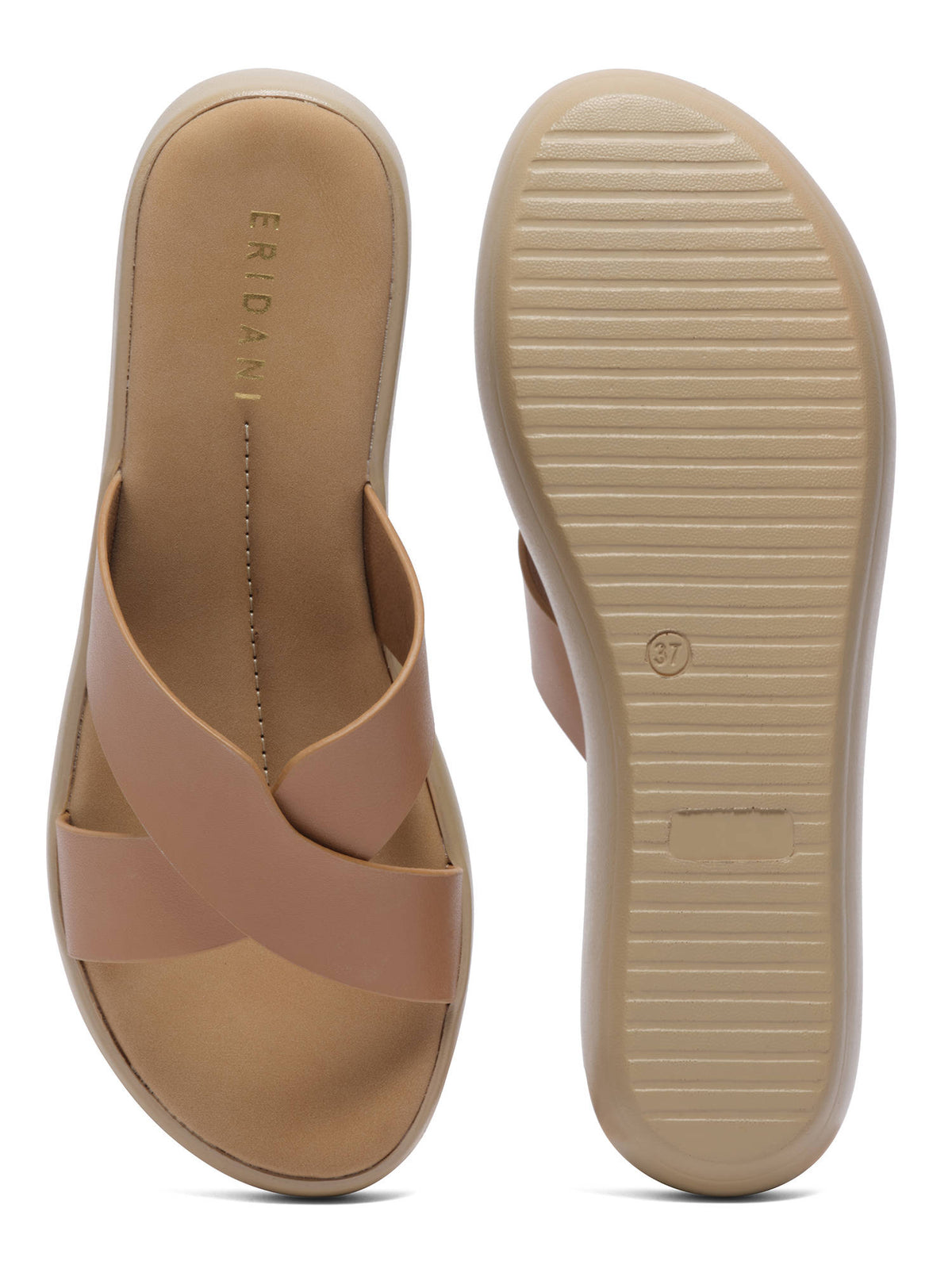 Women Yvaine Beige Slip-on Platform Sandals | SD89 - view 4
