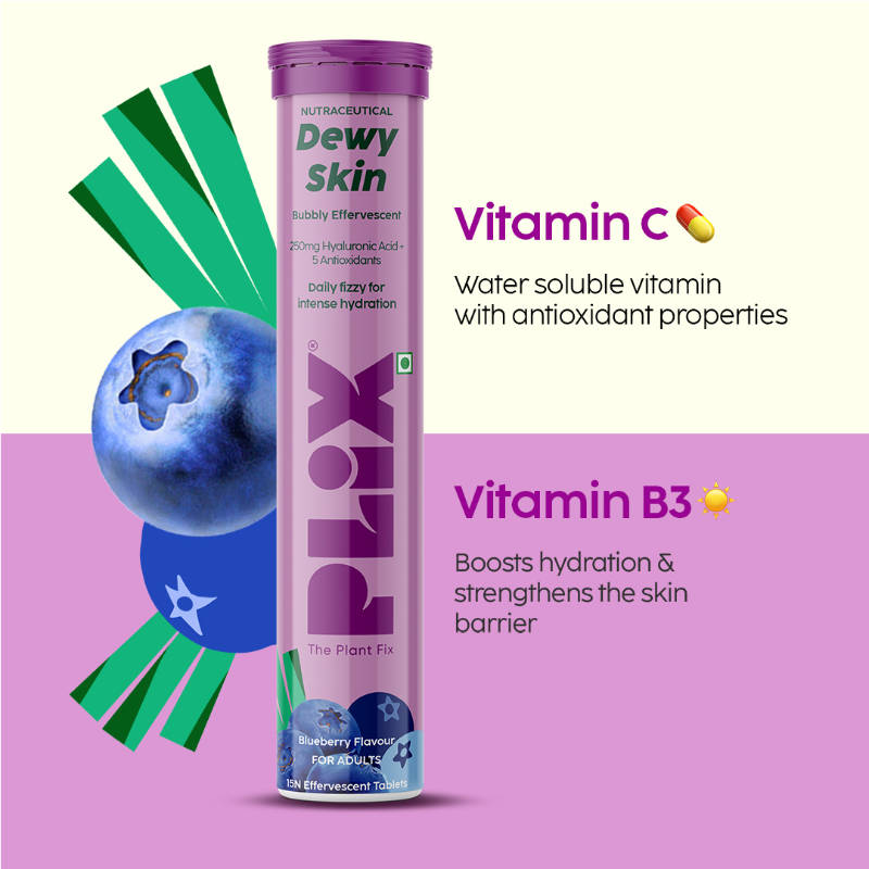 Hyaluronic Acid + Superfoods 15 Effervescent Tablets Fine Lines/wrinkles- Pack Of 1 (blueberry)(15 tablets) | PL1 - view 6