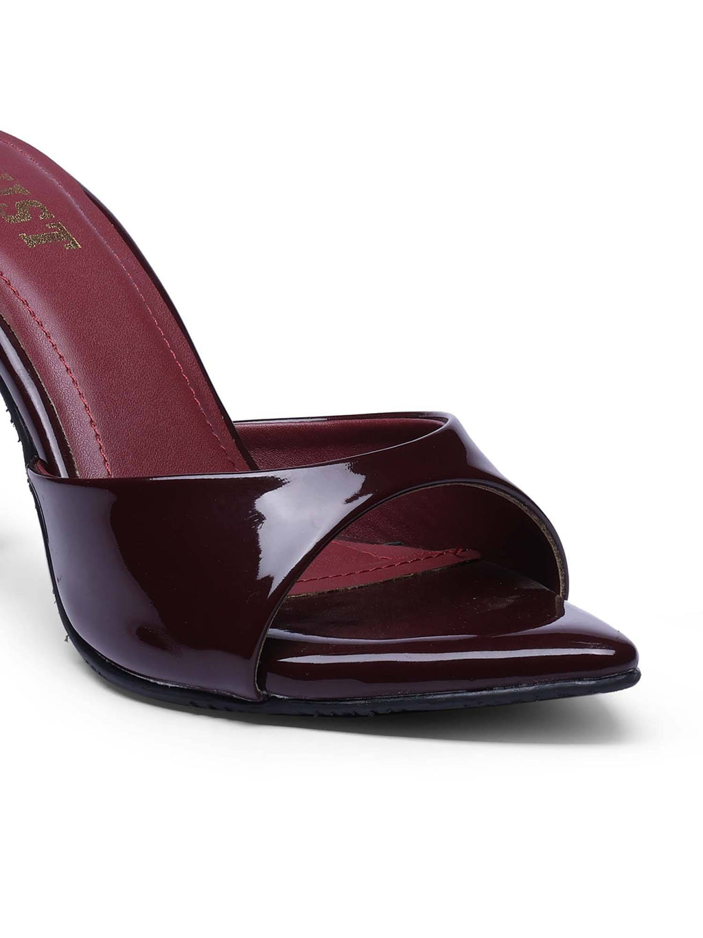 Classic Pointed Toe Cherry Maroon Stilettos | H78 - view 4