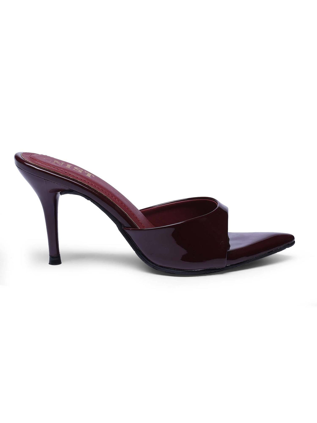 Classic Pointed Toe Cherry Maroon Stilettos | H78 - view 6