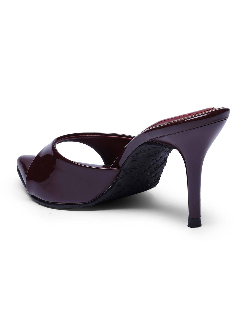 Classic Pointed Toe Cherry Maroon Stilettos | H78 - view 7