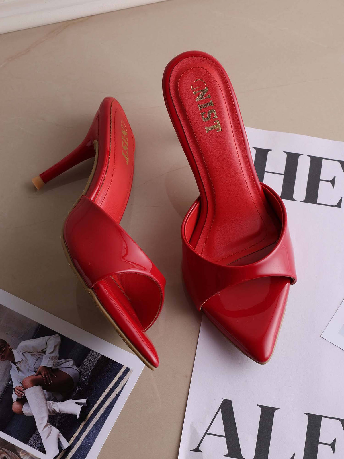 Classic Pointed Toe Beige Stilettos | H78 - view 8