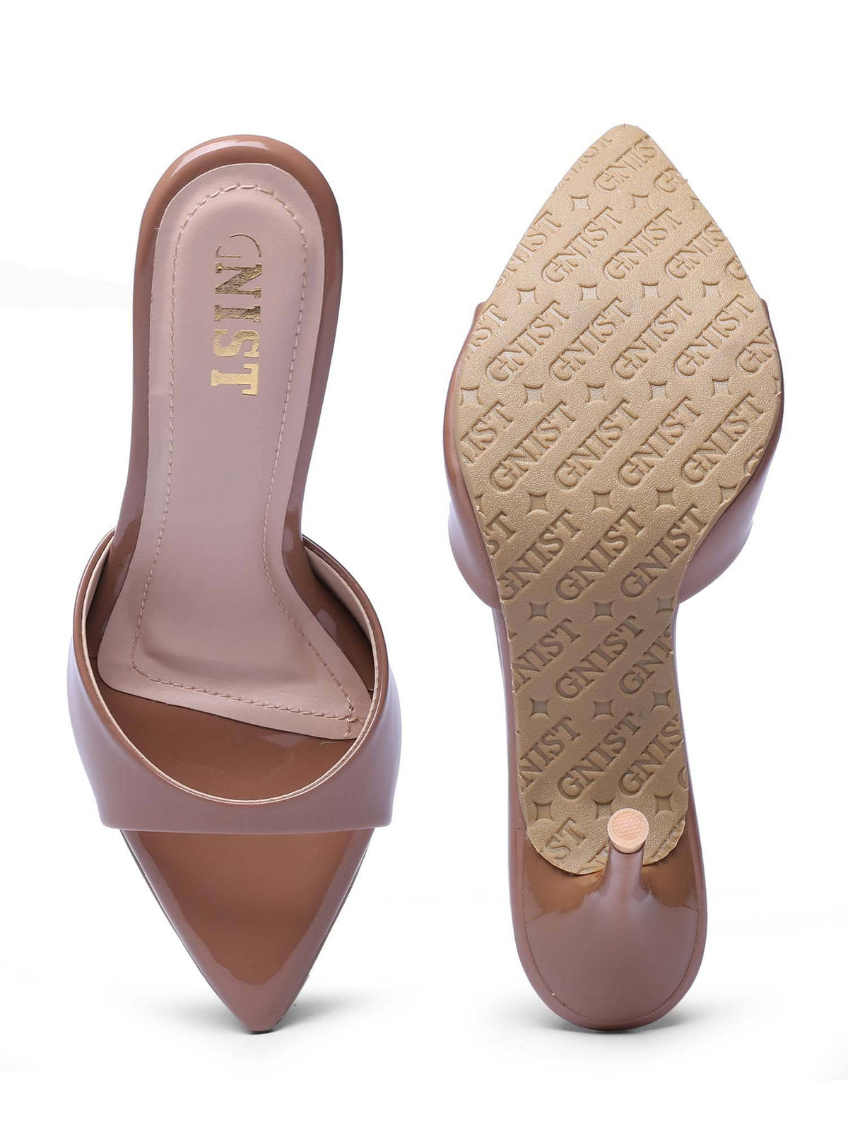 Classic Pointed Toe Beige Stilettos | H78 - view 39