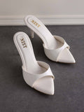 Classic Pointed Toe Cherry Maroon Stilettos | H78 - view 40