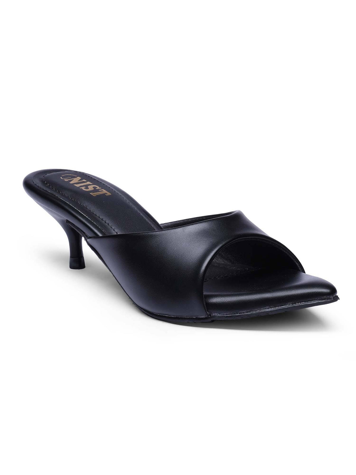 Comfortable Pointed Toe Beige Kitten Heels | H78 - view 19