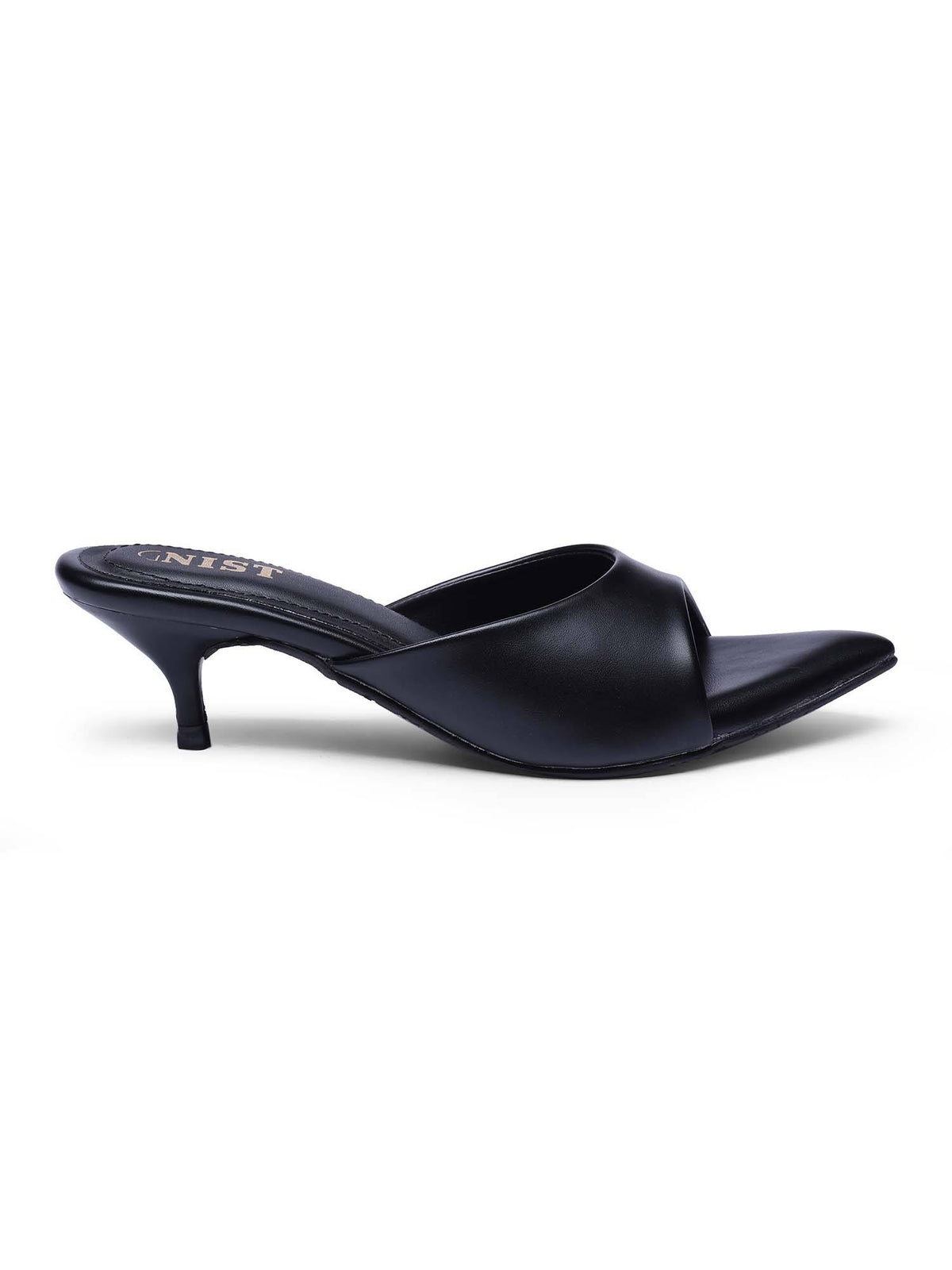Comfortable Pointed Toe Tan Kitten Heels | H78 - view 13