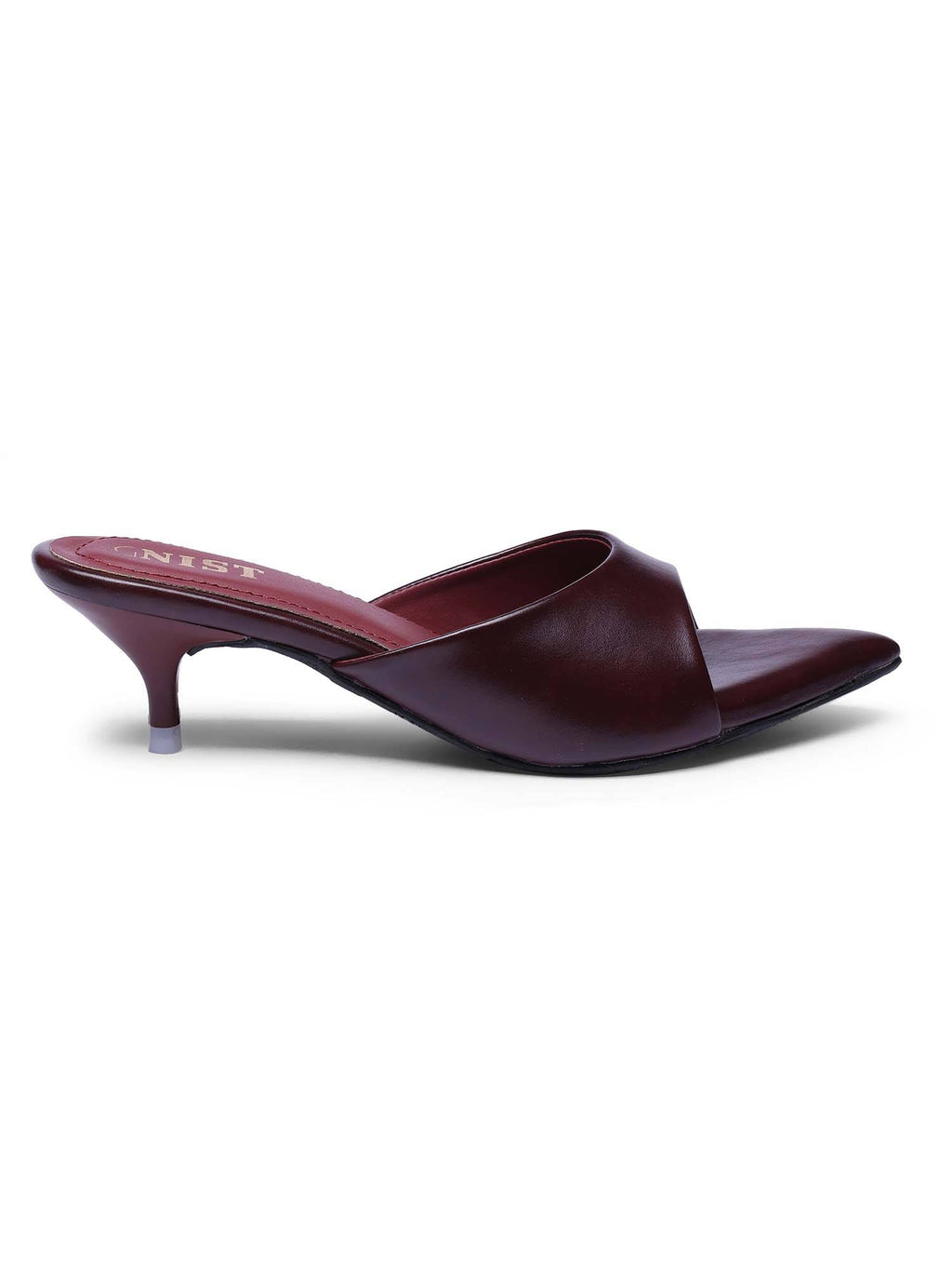 Comfortable Pointed Toe Beige Kitten Heels | H78 - view 39