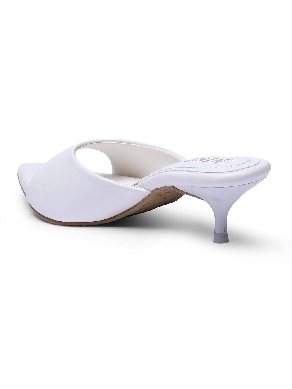 Comfortable Pointed Toe Beige Kitten Heels | H78 - view 28