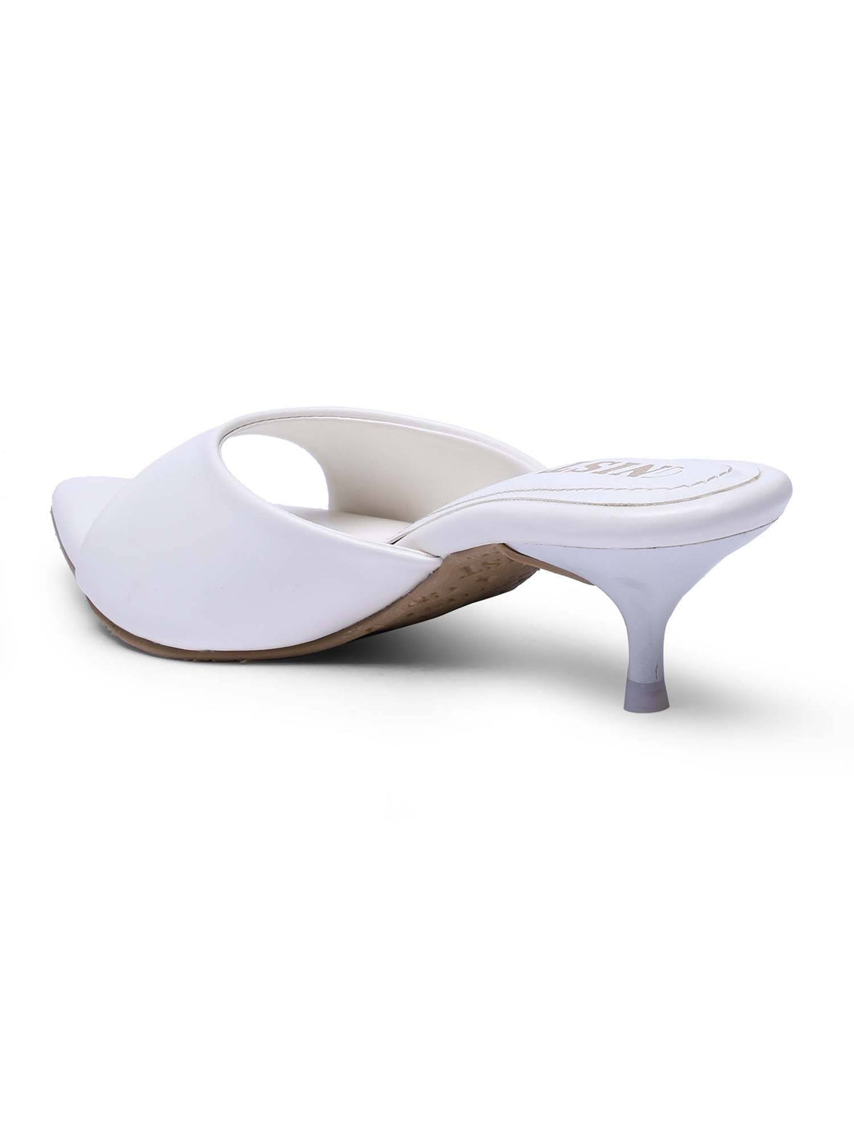 Comfortable Pointed Toe Beige Kitten Heels | H78 - view 28