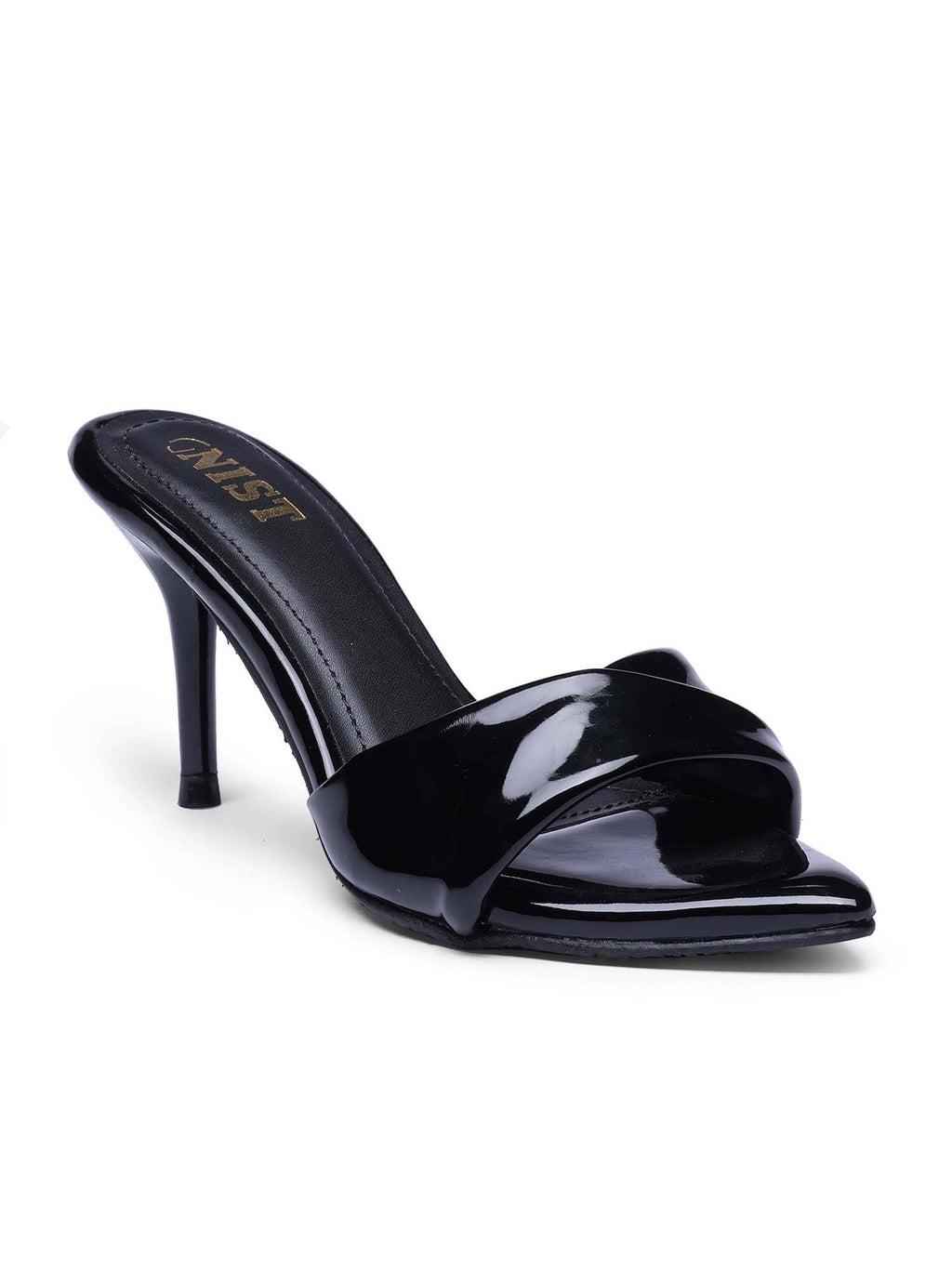 Pointed Toe Twisted Strap Gold Stilettos | H78 - view 37