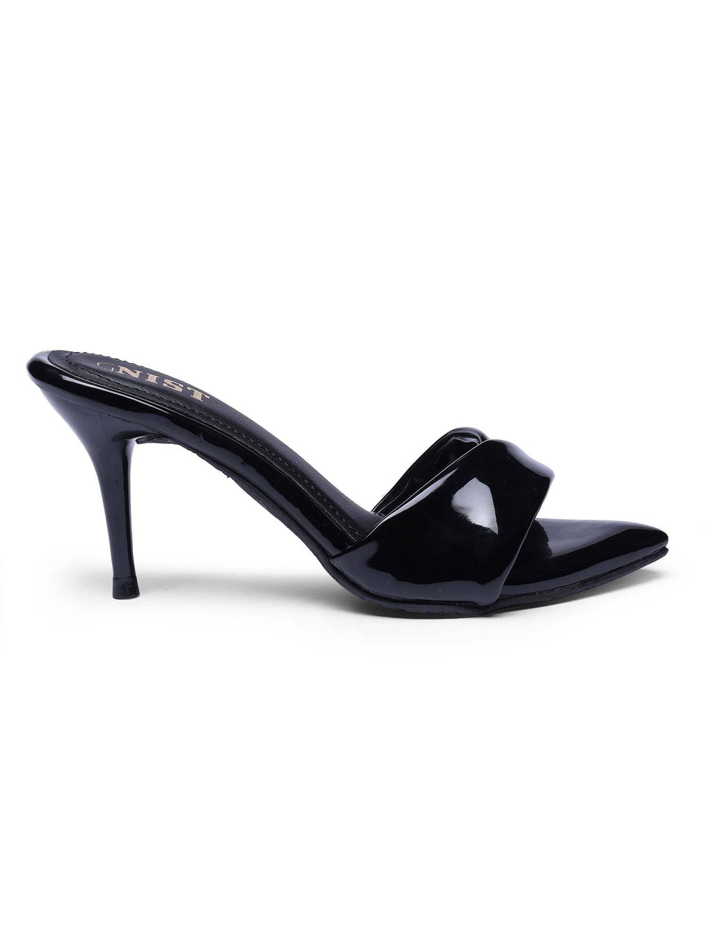 Pointed Toe Twisted Strap Gold Stilettos | H78 - view 38