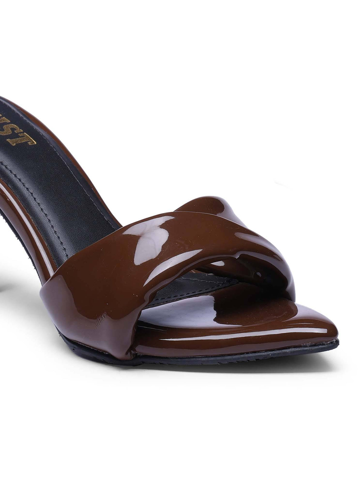 Pointed Toe Twisted Strap Cherry Maroon Stilettos | H78 - view 29