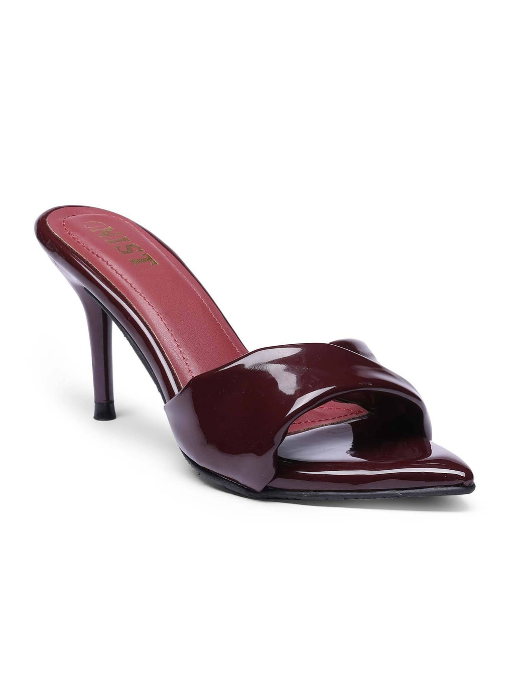 Pointed Toe Twisted Strap Beige Stilettos | H78 - view 53