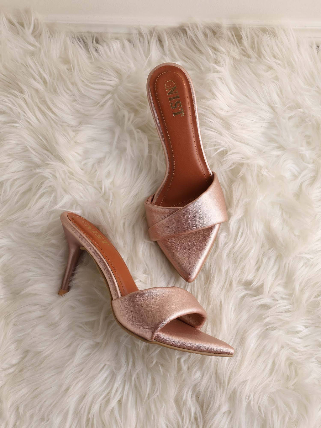 Pointed Toe Twisted Strap Black Stilettos | H78 - view 27