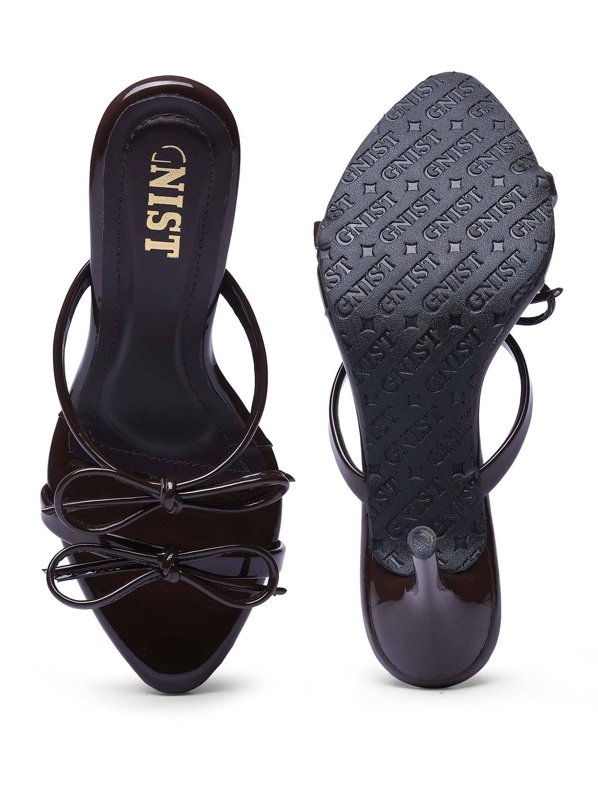 Double Bow Brown Stilettos | H78 - view 8