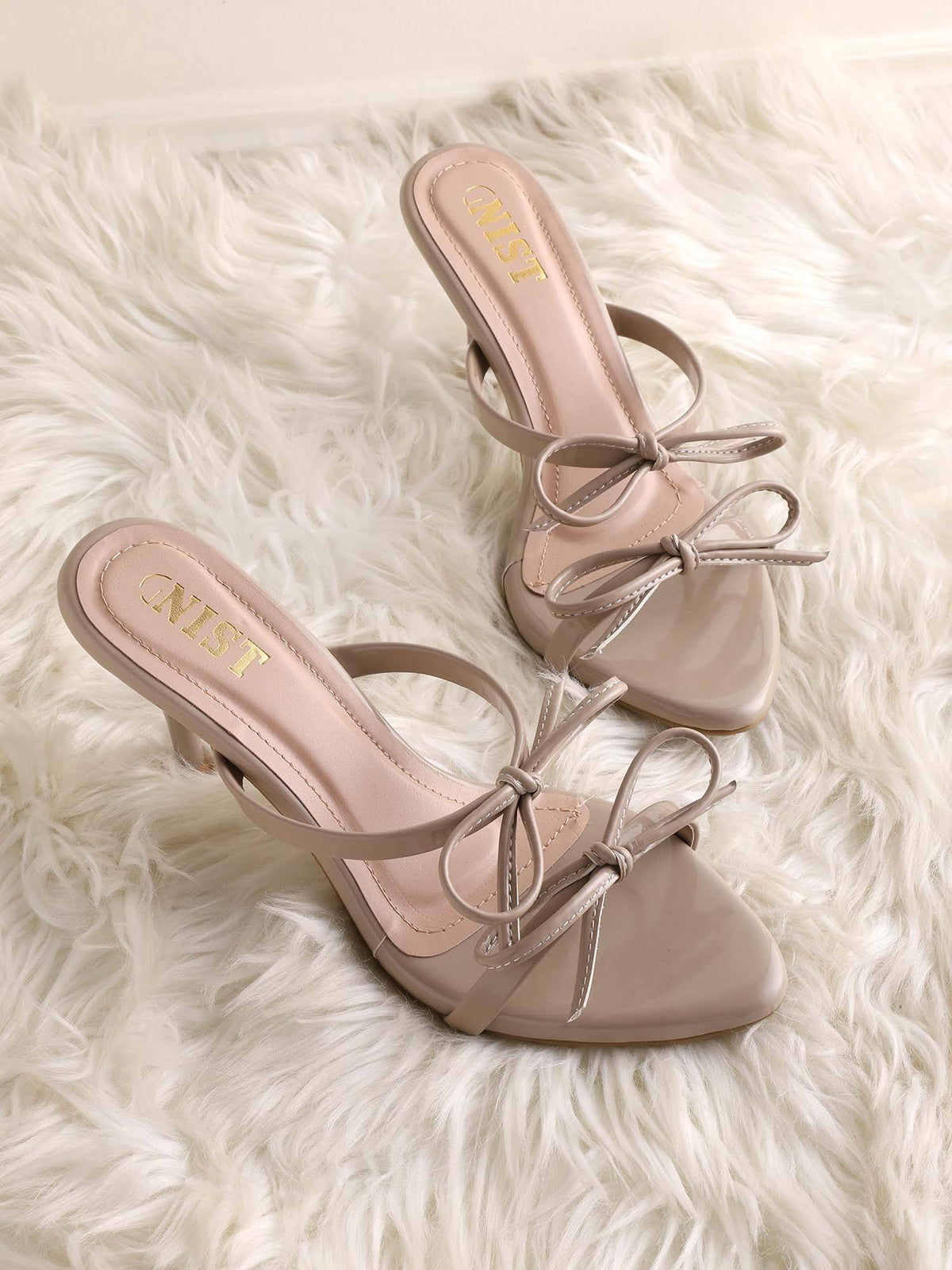 Double Bow Cherry Maroon Stilettos | H78 - view 31