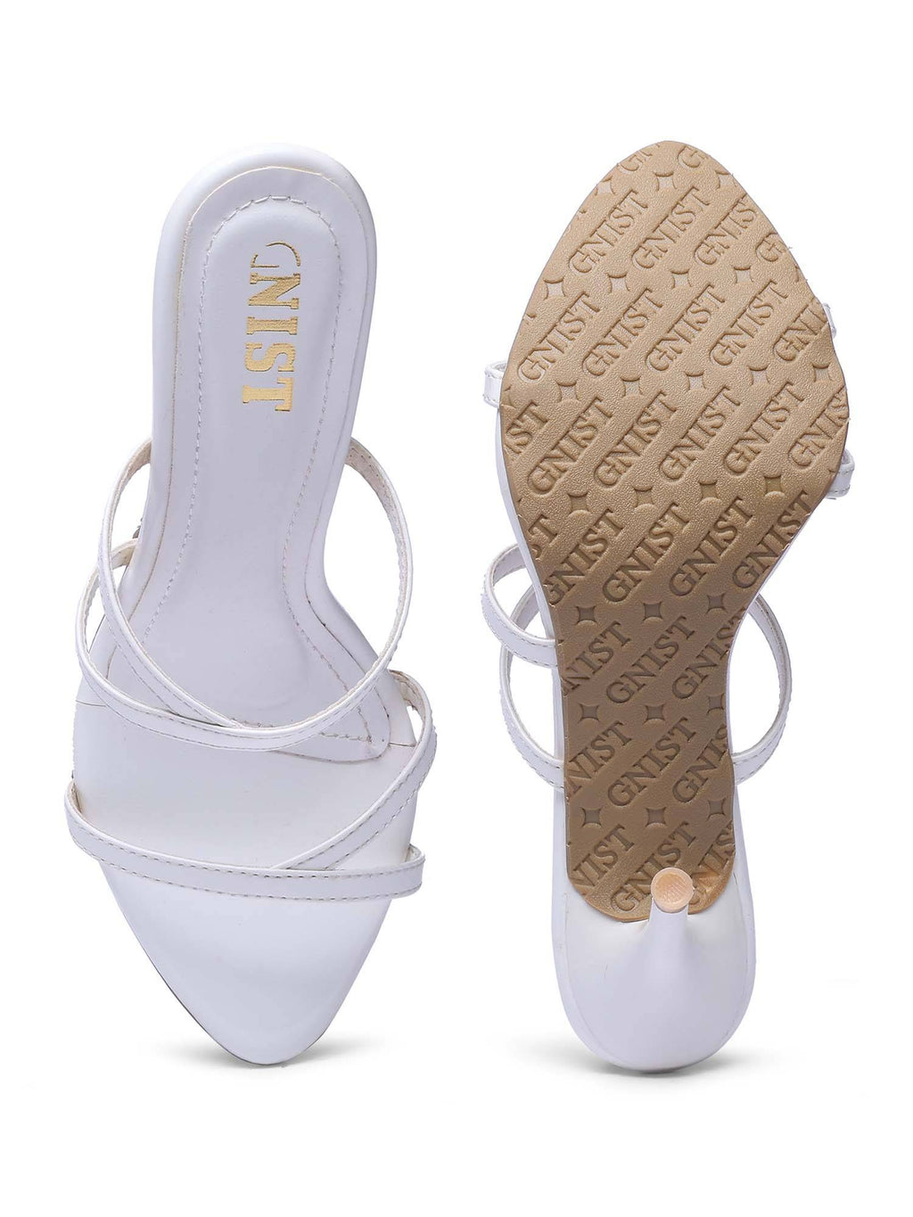 Classic Pointed Toe White Stilettos | H78 - view 9