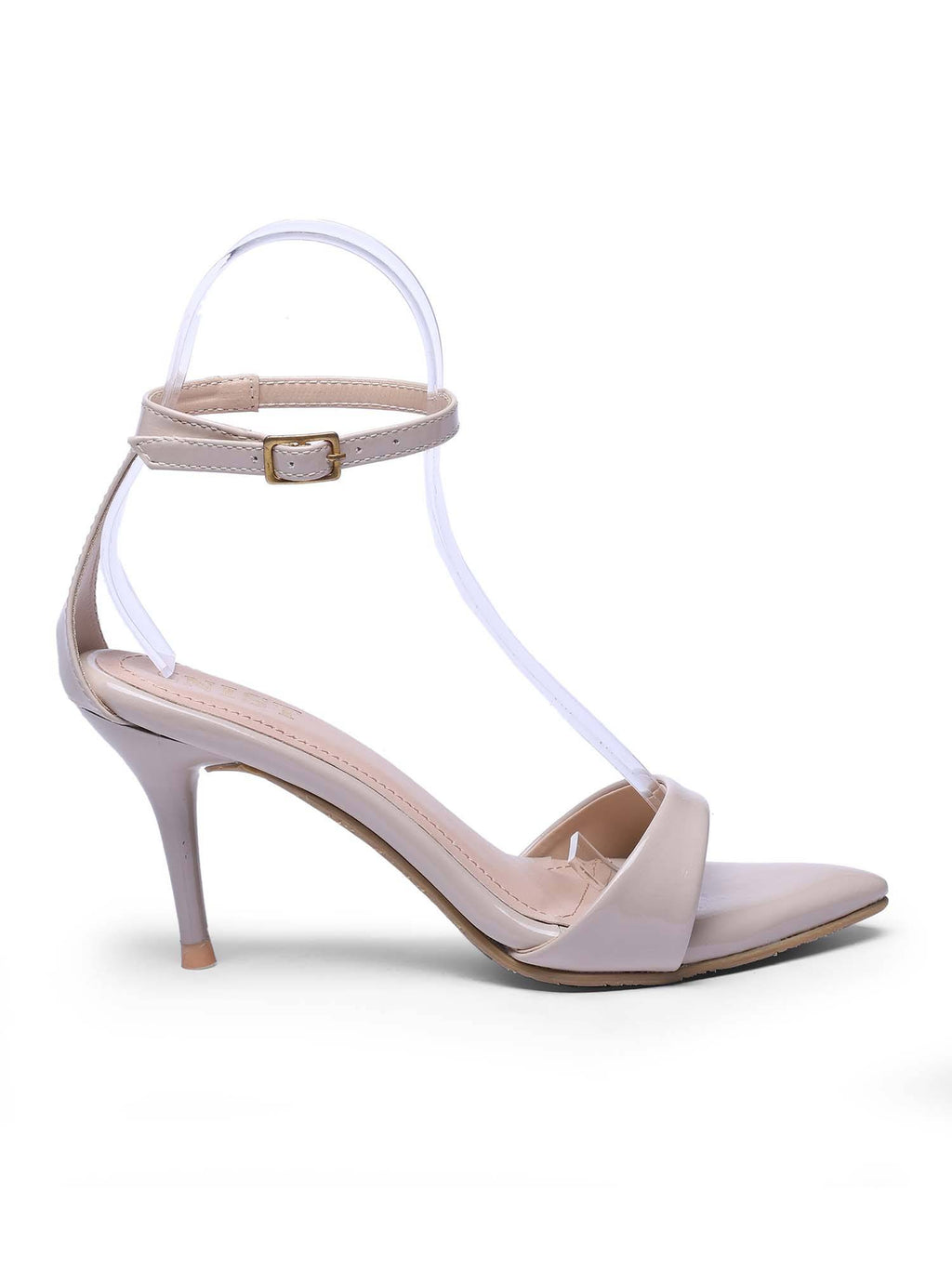 Pointed Toe Ankle Strap Black Stilettos | H78 - view 11