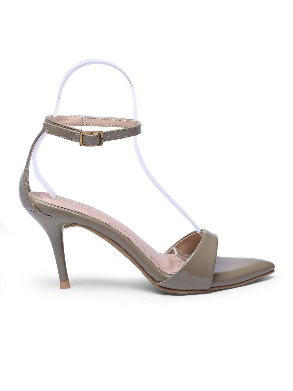 Pointed Toe Ankle Strap Black Stilettos | H78 - view 18