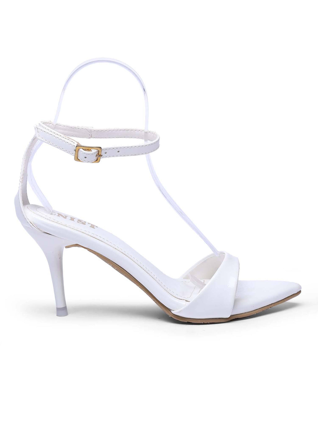 Pointed Toe Ankle Strap Black Stilettos | H78 - view 25