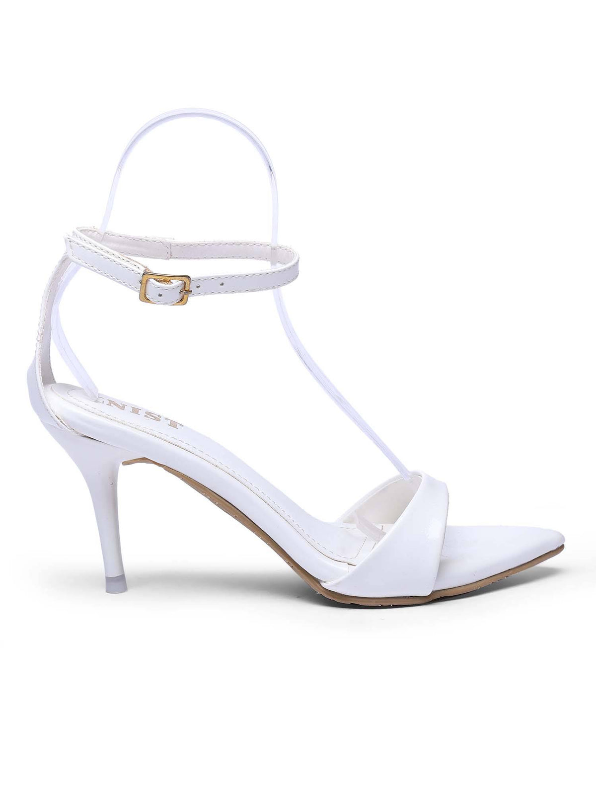 Pointed Toe Ankle Strap Black Stilettos | H78 - view 25