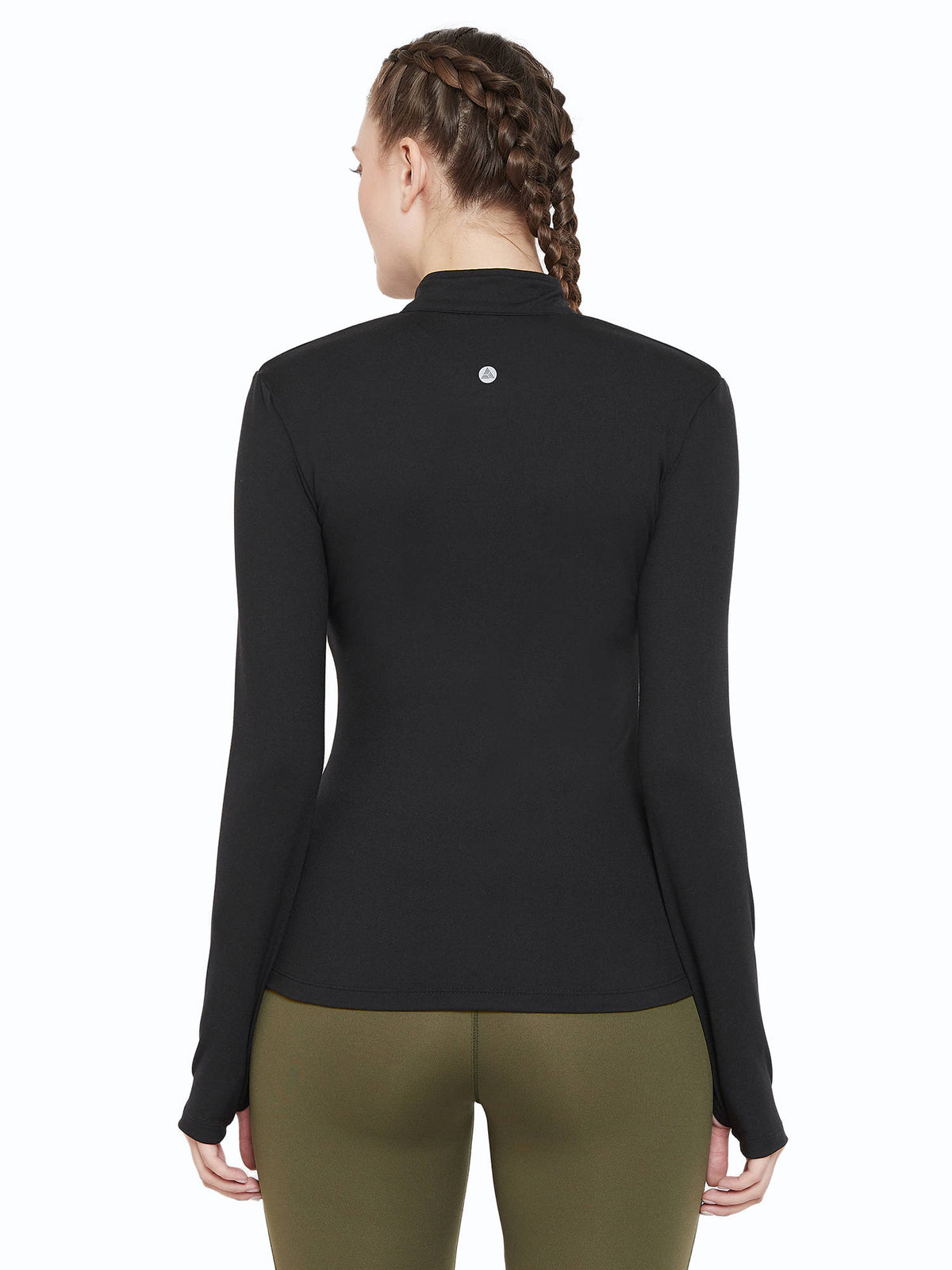 Solid Sporty Jacket Black | JK12 - view 2