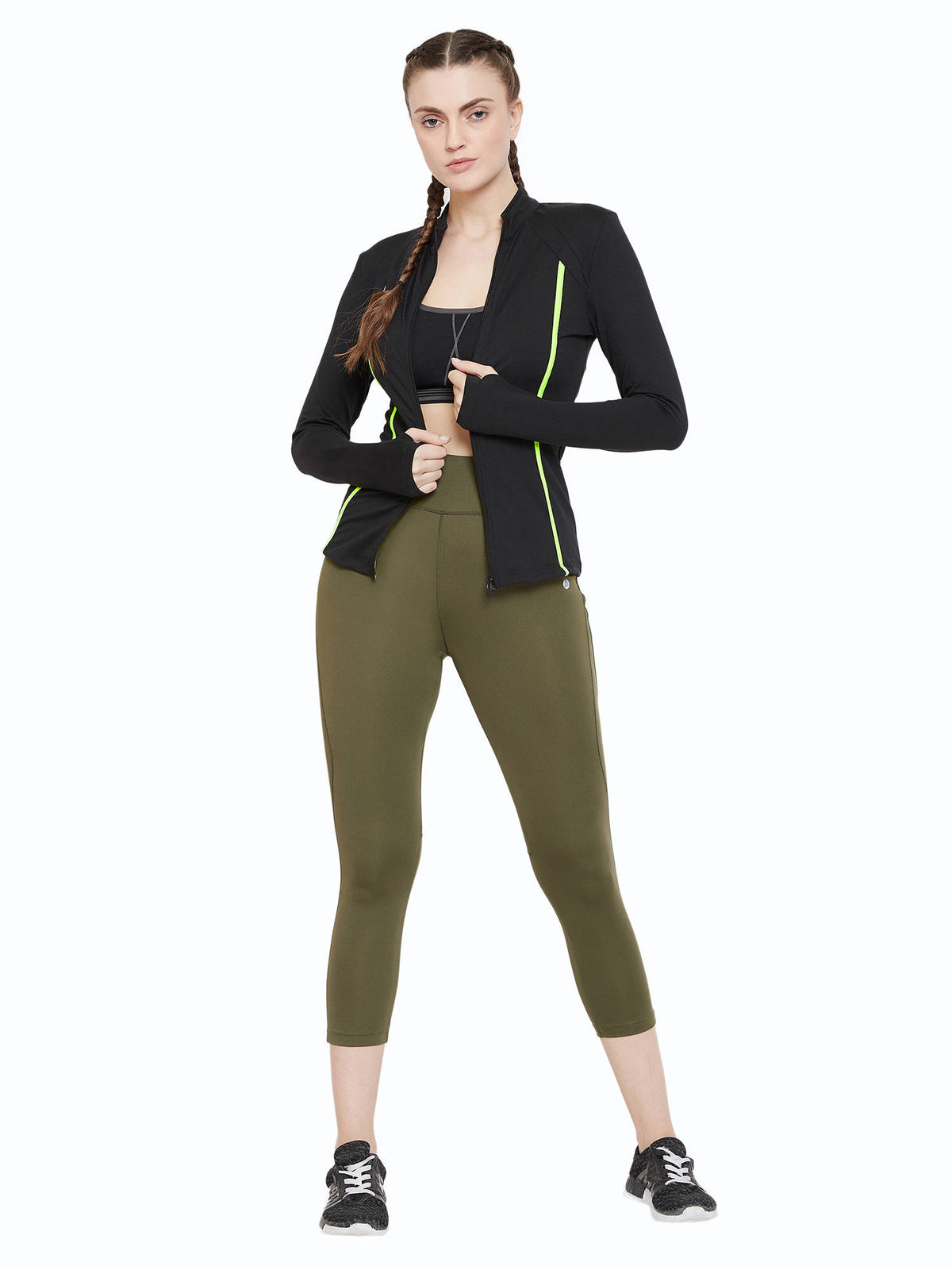 Solid Sporty Jacket Black | JK12 - view 5