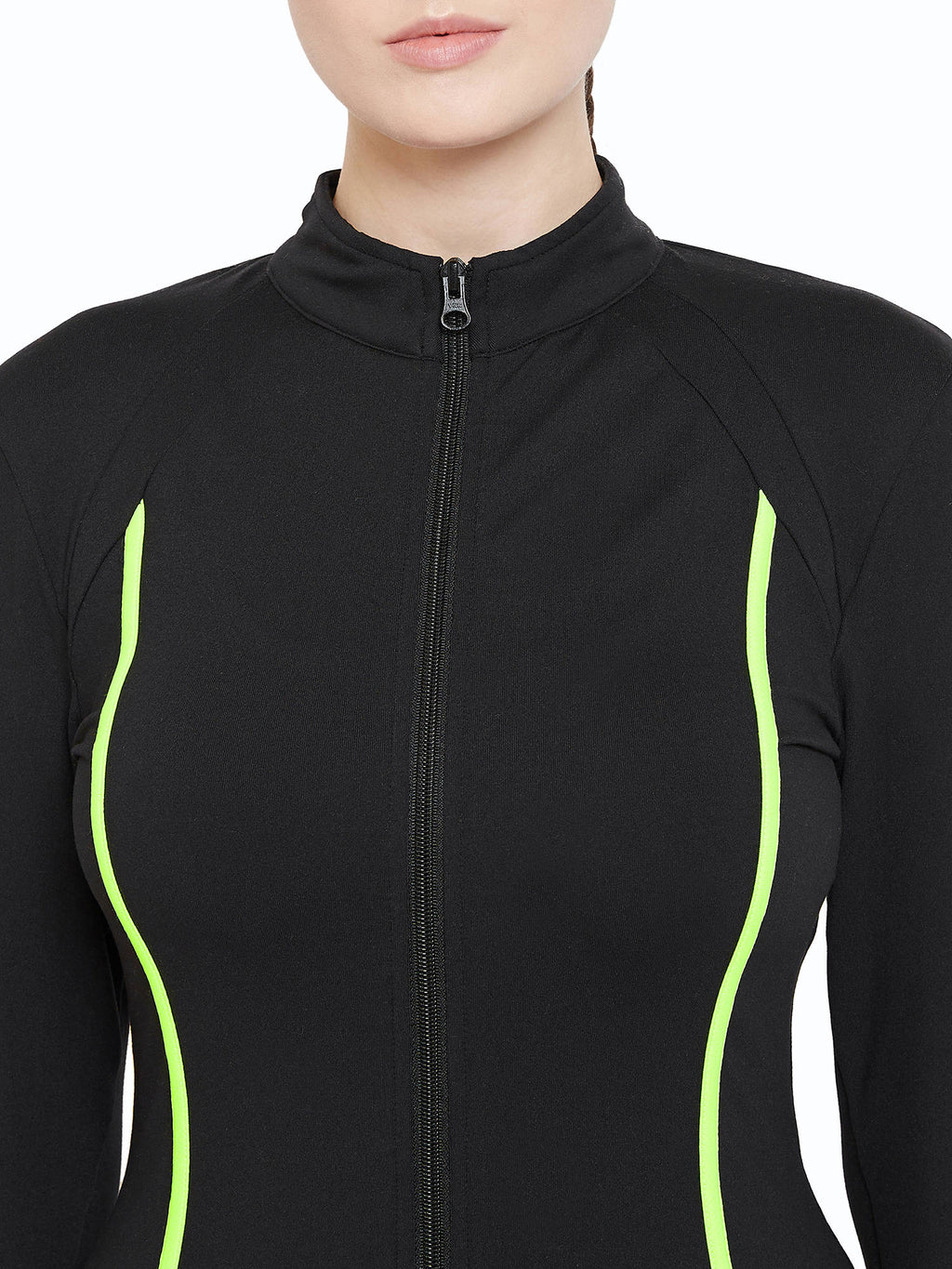 Solid Sporty Jacket Black | JK12 - view 6