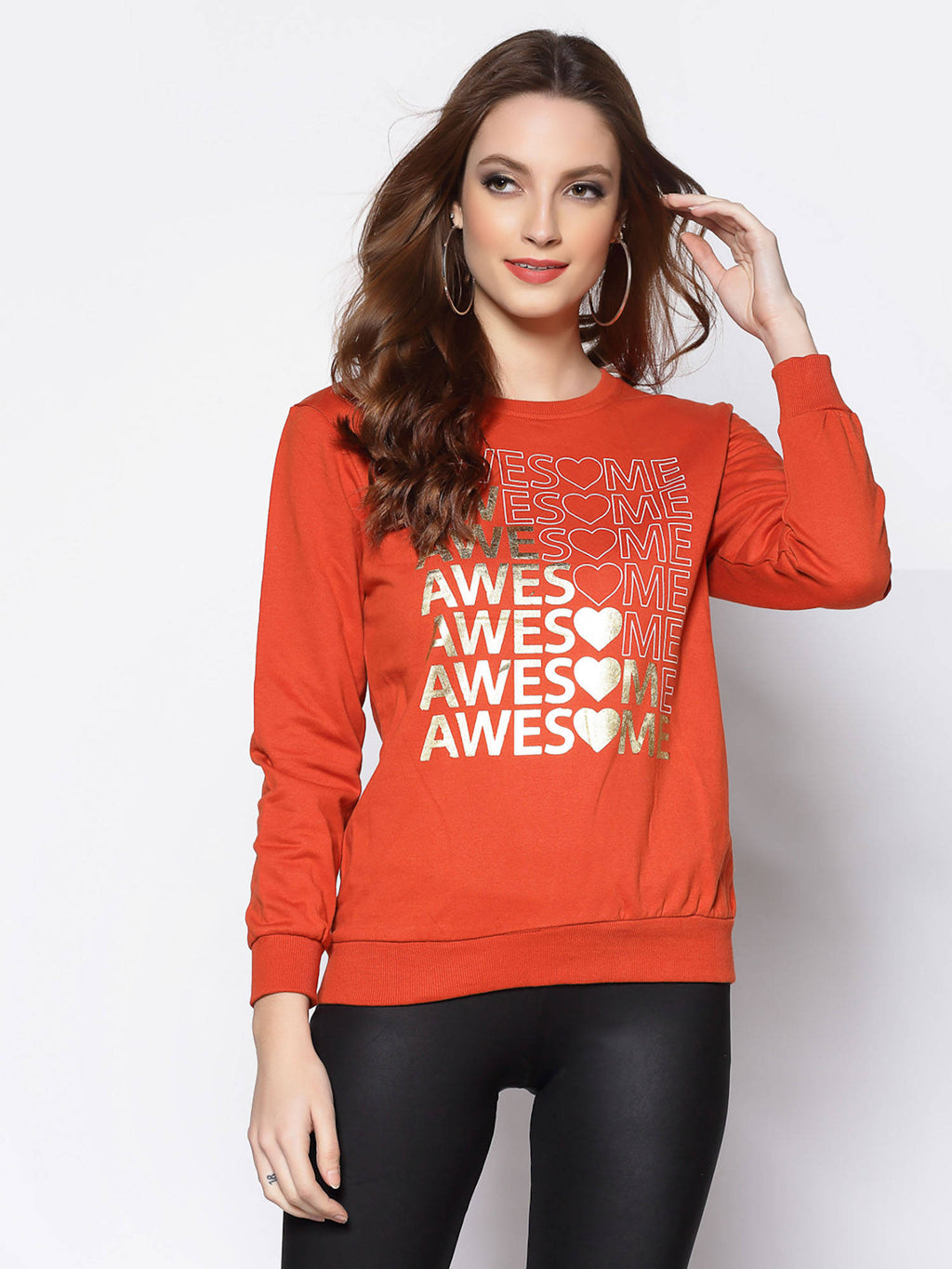 Pink Typography Printed Sweatshirt | SS90 - view 22