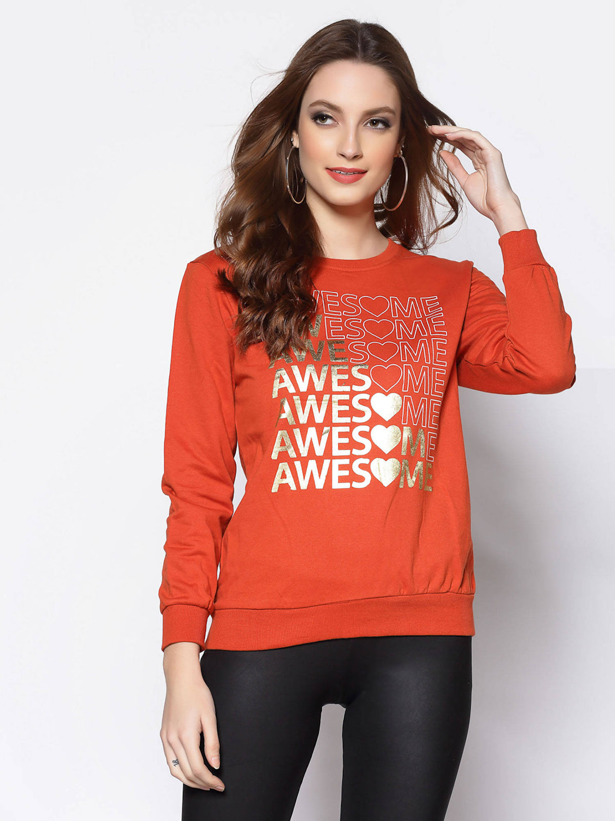 Pink Typography Printed Sweatshirt | SS90 - view 22