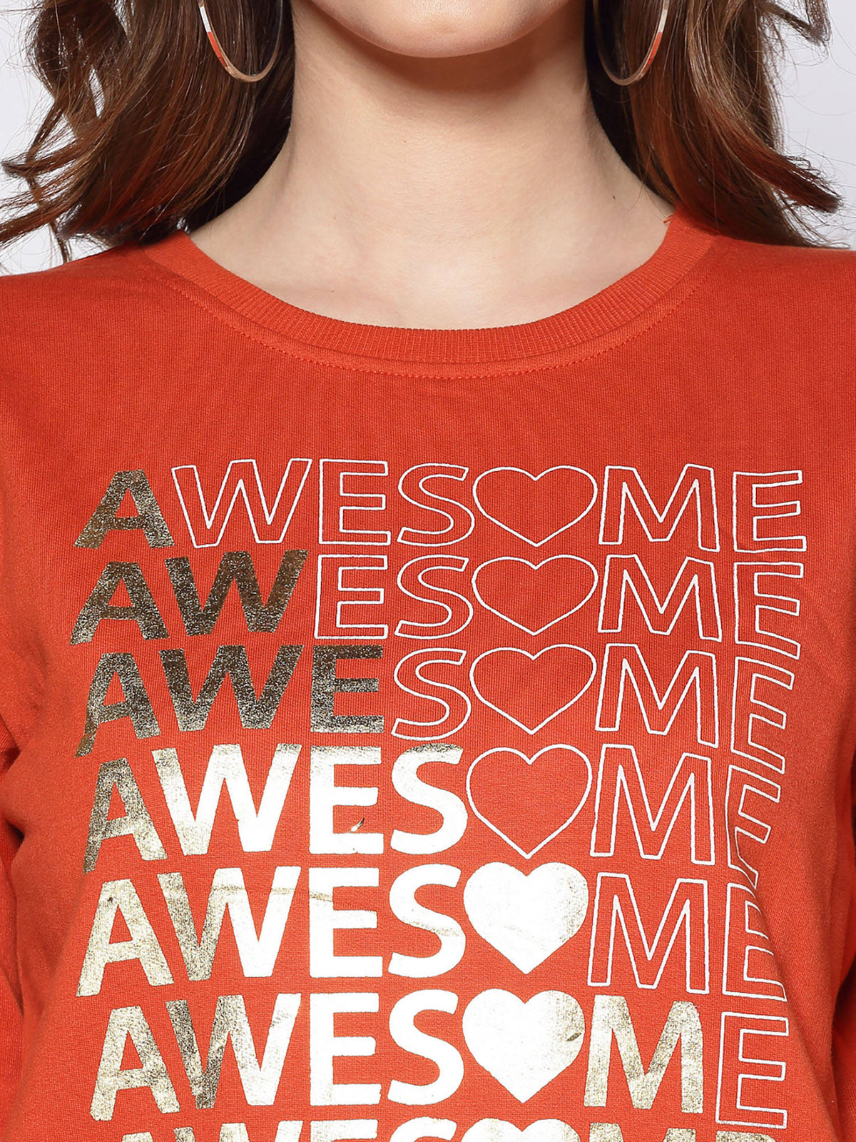 Pink Typography Printed Sweatshirt | SS90 - view 25