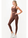 Purple Solid Divine Leggings | L90 - view 4
