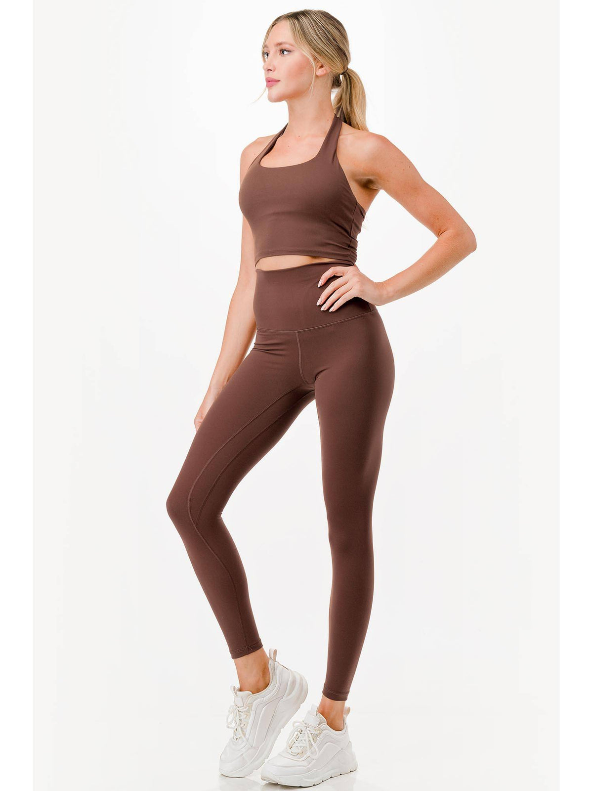 Purple Solid Divine Leggings | L90 - view 4