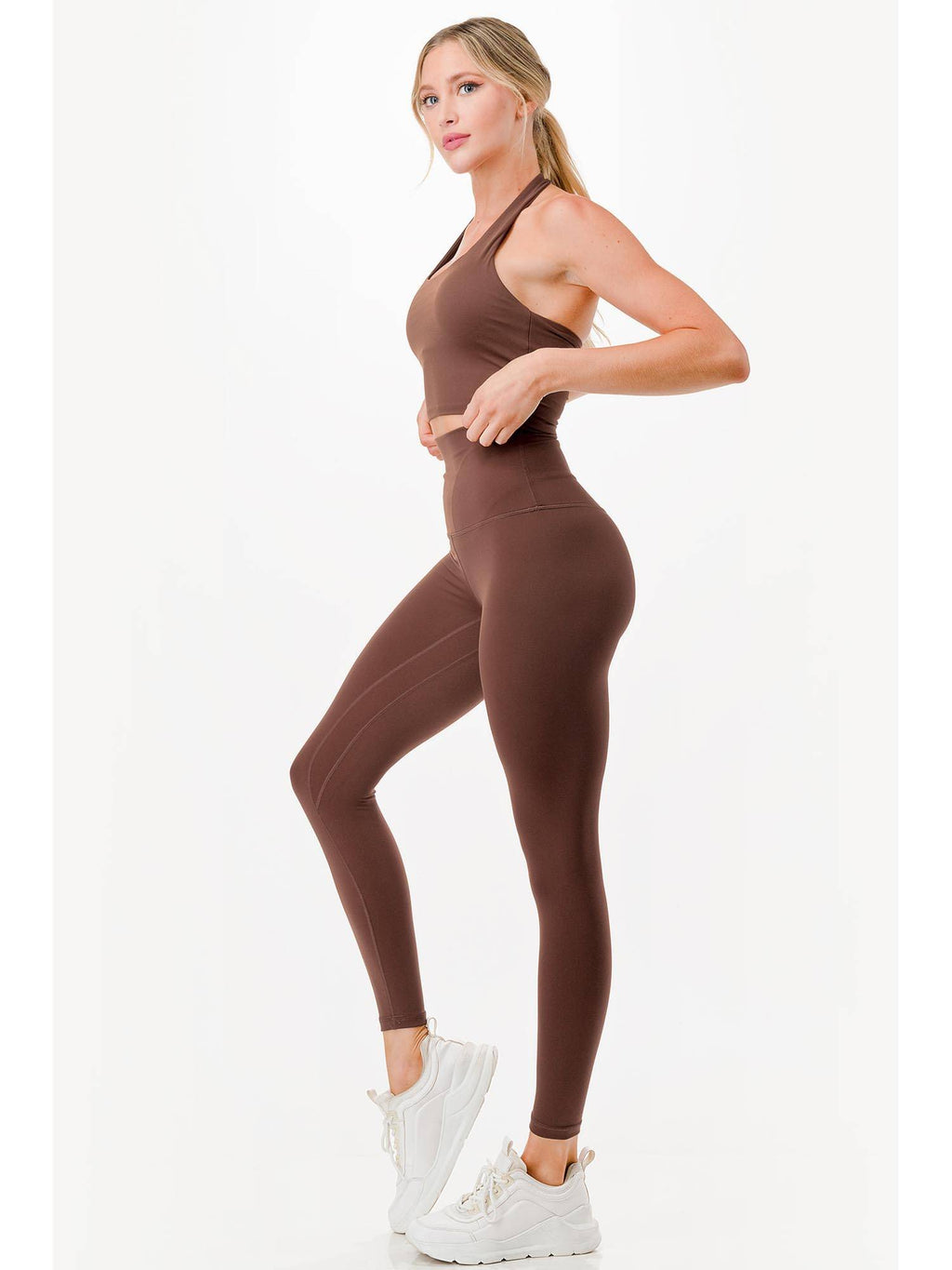 Purple Solid Divine Leggings | L90 - view 5