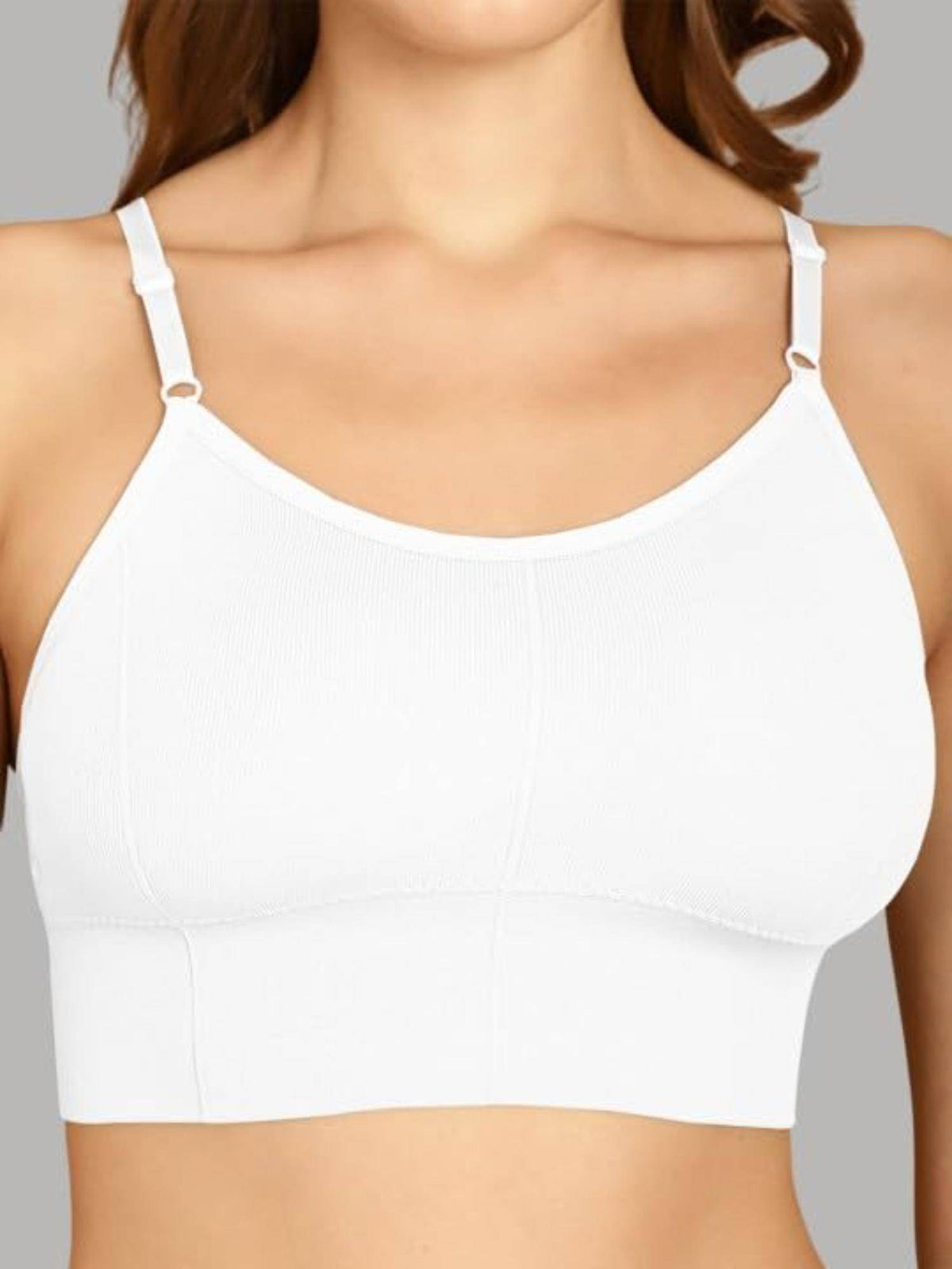 Women Cotton Padded Bra Everyday Workout Bralette Multi-Color (Pack of 3) | sb09 - view 8