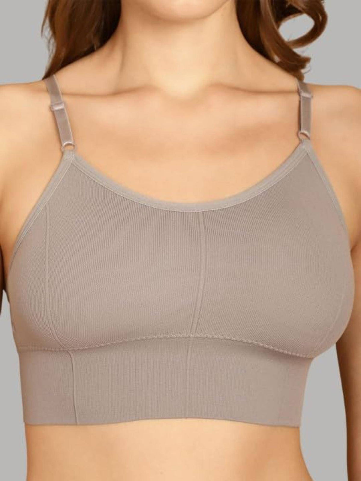 Women Cotton Padded Bra Everyday Workout Bralette Multi-Color (Pack of 3) | sb09 - view 8