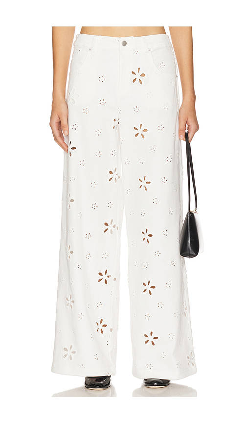 Daisy Eyelet Baggy Jean | BG78 - view 1