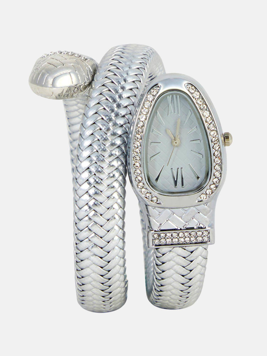 Women Oval Bracelet Silver Dial Analog Watch - | W92 - view 1