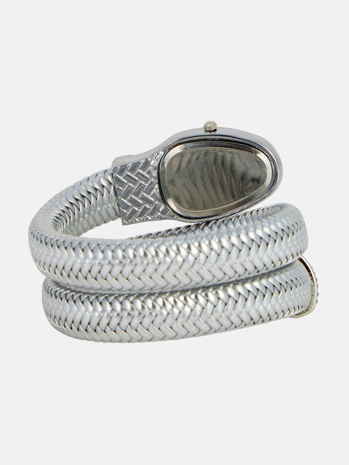 Women Oval Bracelet Silver Dial Analog Watch - | W92 - view 6