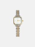 Women The Minimal Block Square White Dial Analog Watch - | W92 - view 1