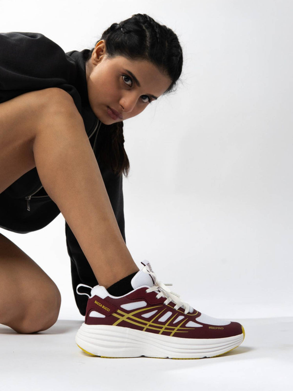 RUNWAY Women Red Running Shoes | SH9 - view 4