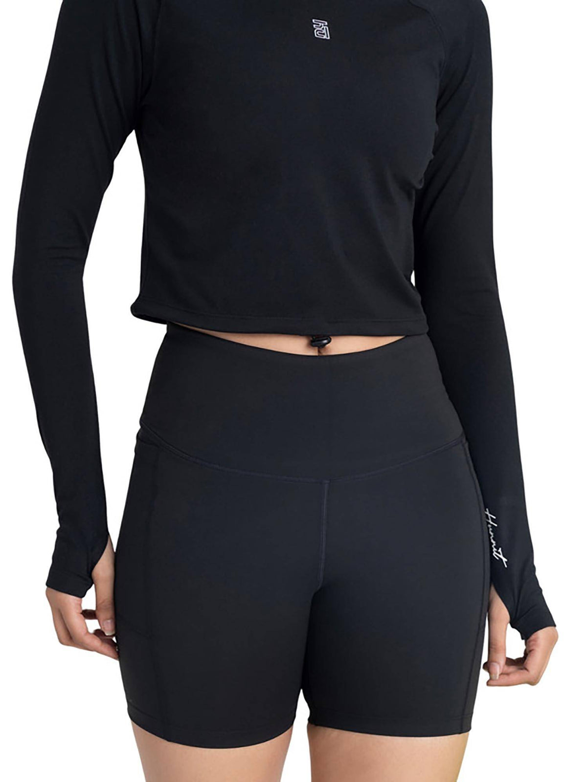 Taupe Zen High Waist 4 Way Stretch Cycling Shorts - view 27