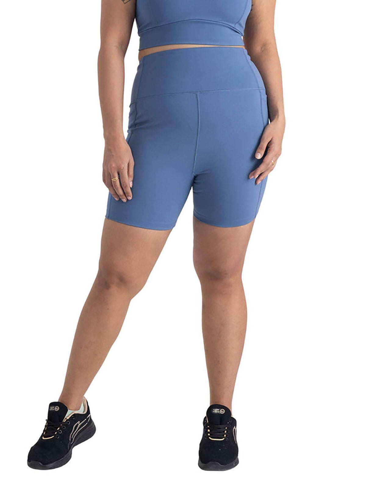 Taupe Zen High Waist 4 Way Stretch Cycling Shorts - view 33