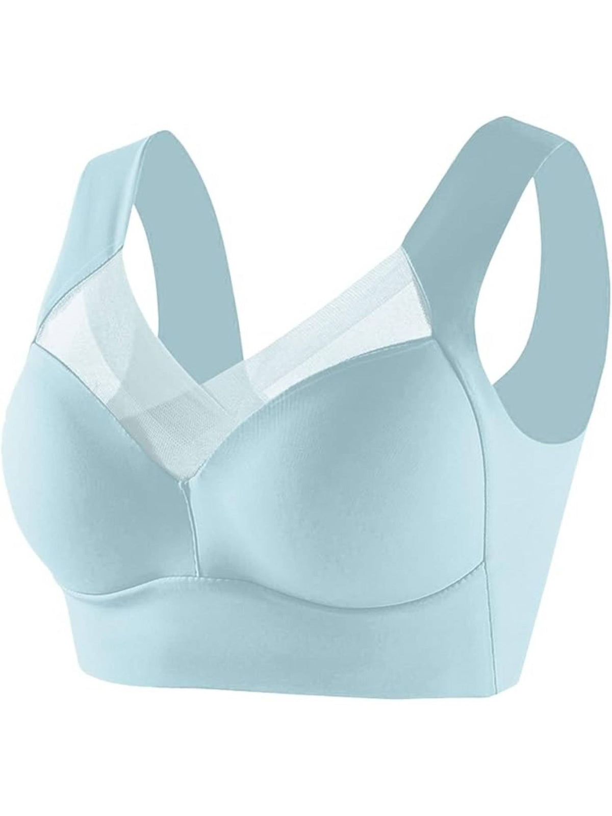 Women Grey Full Coverage Seamless Pushup Every Day Bralette Sporta Workout Bra | sb09 - view 16