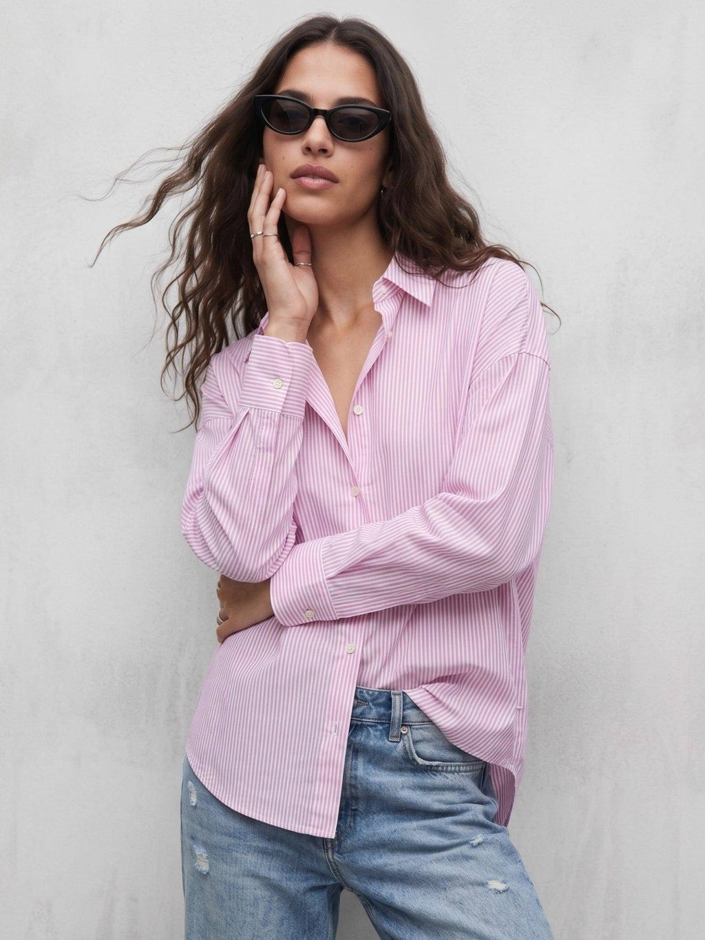 Pink Stripes Cotton Shirt | S67 - view 2